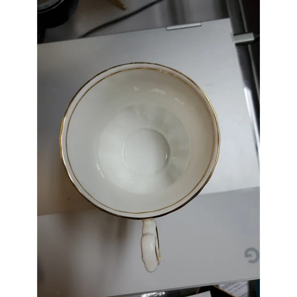 Vintage Royal Dover Bluejay Fine Bone China Teacup‎ Replacement Pair